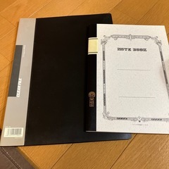 決まりましたクリアファイル、ツバメノート