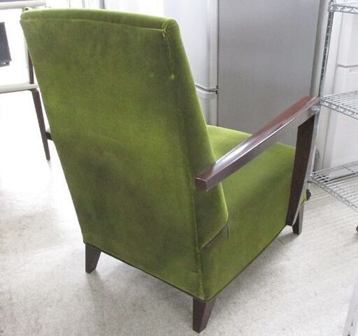 AD CORE ラウンジチェア① NEO CLASSICO 木製アーム グリーン系 モダン