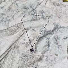 j→→→m43-4/刻印/ダイヤモンドＣＺドロップパヴェペンダントPPLの画像
