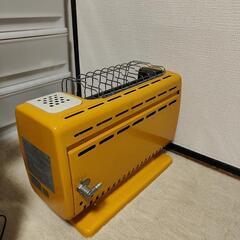昭和レトロ ガスストーブ SANYO GHR-240SG 黄色 (王) 東北福祉大前の