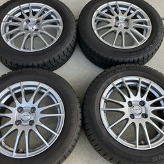175/65R15超バリ山スタッドレスタイヤ付きホイール4本　ア...