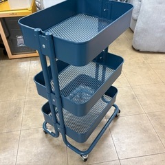 中古美品 IKEA/イケア キャスター付き 3段 キッチンワゴン...