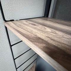 ニトリ　折りたためるデスク ラックセットの画像