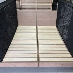 最高級 日本製 Simmons& Granz シングルサイズ ベッド 2台セット