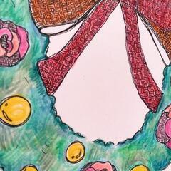 【原画＊額付き】クリスマスを照らすの画像