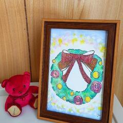 【原画＊額付き】クリスマスを照らすの画像