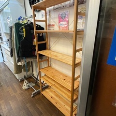 【無印　ユニットシェルフ】W86xD26xH176cm クリーニング済み※使用感少なくキレイです【10104】の画像