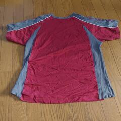 Champion 赤 グレー Tシャツ 160cmの画像