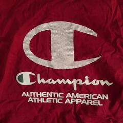 Champion 赤 グレー Tシャツ 160cmの画像