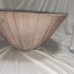 【まだ受付中】20-06 中古 萩焼 大型花器 日本庭園のワンポ...