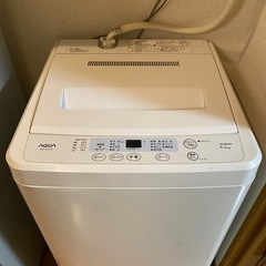 AQUA 全自動洗濯機 4.5kg【引き取り限定】