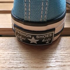 新品 18cm スニーカー ブルー 子供靴 キッズ 靴 シューズ 男女兼用【T245】の画像