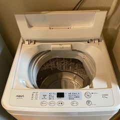 AQUA 全自動洗濯機 4.5kg【引き取り限定】の画像