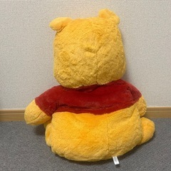 くまのプーさん　赤いほっぺ　特大ぬいぐるみの画像
