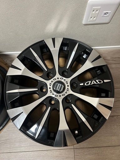 【値下げ交渉可】ギャルソン DAD バルディッシュ 17×6.5j+38  ハイエース　ホイールのみ