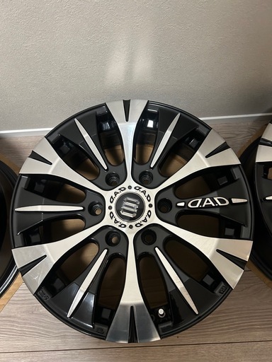 【値下げ交渉可】ギャルソン DAD バルディッシュ 17×6.5j+38  ハイエース　ホイールのみ