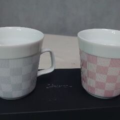 『✨新品 未使用✨』ペアマグカップ　miyama ミヤマ 深山 磁器 食器 器 美濃焼 おしゃれ プレゼント 御祝 マグ カップ コップ タンブラー 湯呑の画像