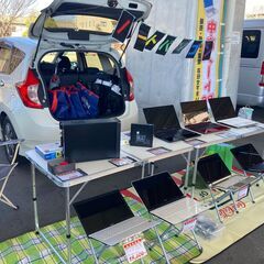 🌸フリマCAR🎪出店します🌟中古ノートパソコン10台展示販…