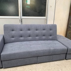 コメリ　引出し付きソファーベッド（肘掛け）