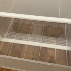 【新品】無印良品　ＰＰ収納ケース引出式横ワイド・深の画像