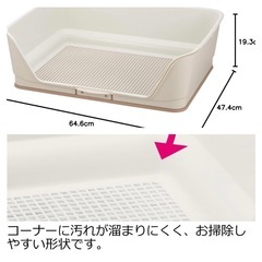 リッチェル お掃除簡単ステップ壁付トイレ 未使用の画像