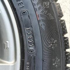 ◎145/80R13◎2022年製◎深溝◎国産◎スタッドレスタイヤアルミホイール4本セット◎バランス調整済み◎155/65R14のインチダウンに最適◎シーズンオフ価格◎ノーストレック◎軽自動車用◎の画像