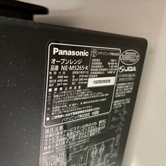 パナソニック電子レンジの画像