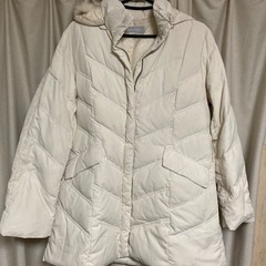 Club Faceホワイト キルティングダウンジャケットの画像