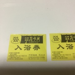 竹田温泉花水月　入浴券2枚