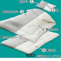 【無料】ニトリ　すぐに使える寝具6点セット　美品