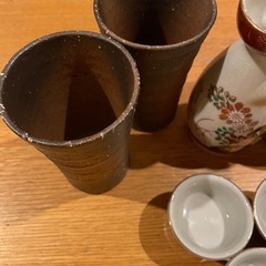 備前焼　九谷焼　酒器揃い　美品の画像