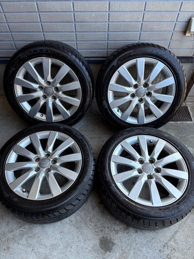 アウディ純正アルミバリ山タイヤ4本セット