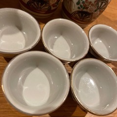備前焼　九谷焼　酒器揃い　美品の画像