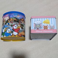 新品同様！　ドナルドダック　トムとジェリー　空缶　小物入れ　の画像