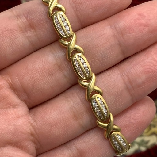 K18 ダイヤ　ブレスレット　13g 約17cm 2.157ct