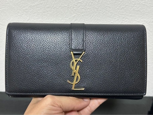 【掲載終了】SAINT LAURENT サンローラン414567YSLラインラージフラップ財布