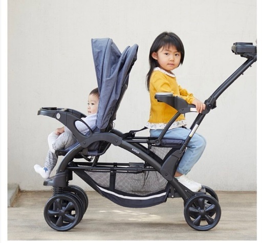 【美品】カトージ2人乗りベビーカー二人でゴーDX