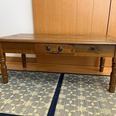  【B-COMPANY】カントリー調ローテーブル