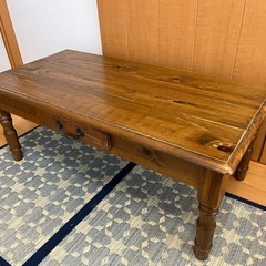  【B-COMPANY】カントリー調ローテーブルの画像