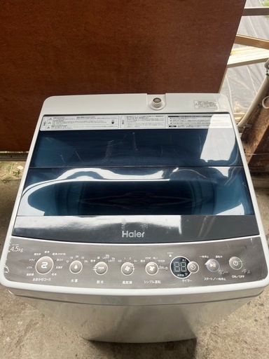 ‼️今だけ配送料込み‼️Haier 洗濯機　JW-C45A   4.5kg   18年製