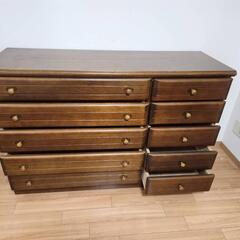 美品！木製引出し棚