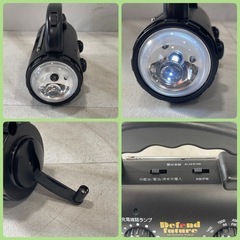 [ハ3701] 【美品】ダイナモLED    ラジオライト     モバイルバッテリー機能搭載　　　寸法	18.5長さ x 12幅 x 7高さ cm 商品の重量	335 グラムの画像