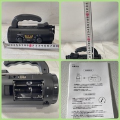 [ハ3701] 【美品】ダイナモLED    ラジオライト     モバイルバッテリー機能搭載　　　寸法	18.5長さ x 12幅 x 7高さ cm 商品の重量	335 グラムの画像