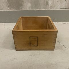 【那須町役場】2ℓ　木製升 　昭和レトロ　お米【管理番号118】