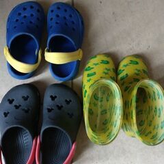 男の子 クロックスサンダル ミッキーマウス ディズニー レインシューズ