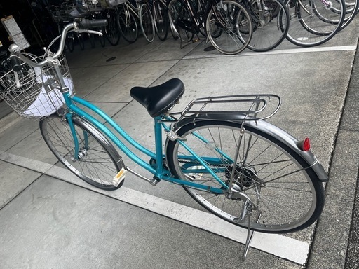 【完売御礼】【大人用】整備済中古自転車 CBA 27型カジュリー 水色 <自転車のオオムラ 静岡店>