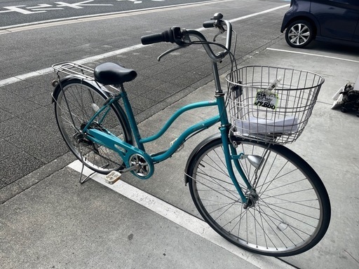 【完売御礼】【大人用】整備済中古自転車 CBA 27型カジュリー 水色 <自転車のオオムラ 静岡店>
