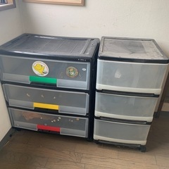 3段収納ボックス×2！の画像