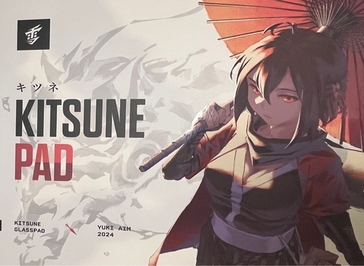 周辺機器 Yukiaim Glass Kitune mousepad