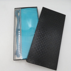 帯締め・帯揚げセット 振袖用 丸組 組紐 縮緬 水色 箱付き 正...